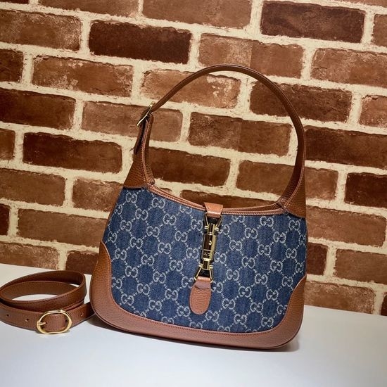 Gucci Original Leather Denim Handbag 636706