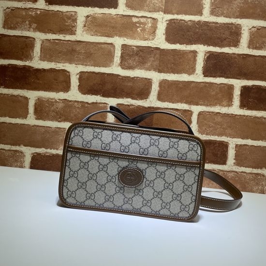 Gucci Brown Coated Canvas Shoulder Bag 658572