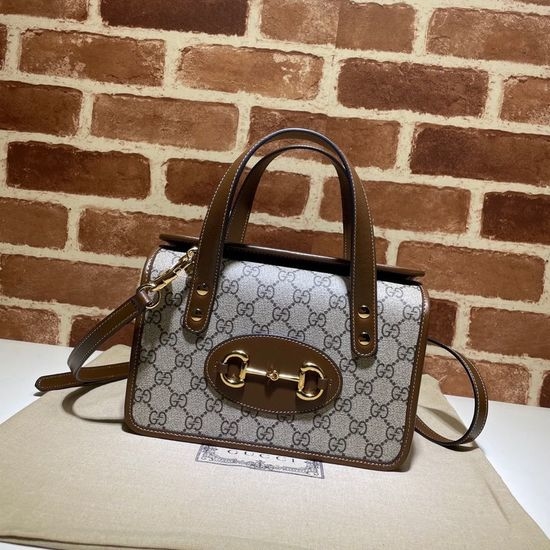 Gucci Shoulder Bag Brown Leather 645453