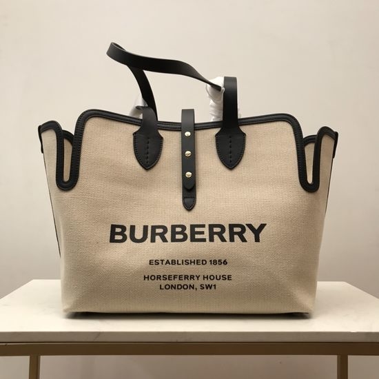Burberry The Belt Canvas Leather Handbag 80103411
