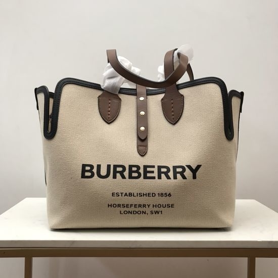 Burberry The Belt Canvas Leather Handbag 80103411