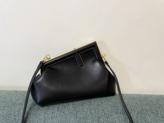 Fendi First Small Black Shoulder Bag M80018