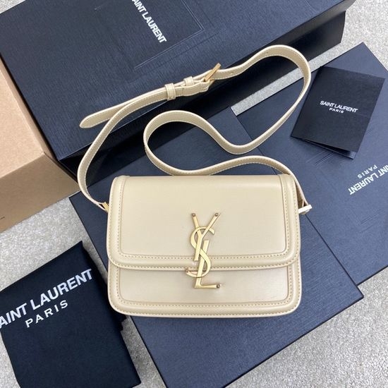 Yves Saint Laurent YSL Solferino Box Leather Shoulder Bag 635306