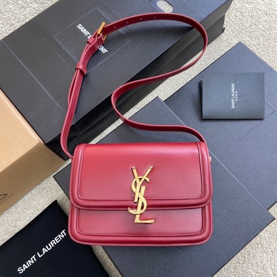 Yves Saint Laurent YSL Solferino Box Leather Shoulder Bag 634306