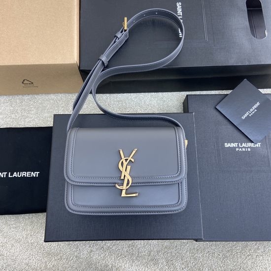 Yves Saint Laurent YSL Solferino Box Leather Satchel 634306