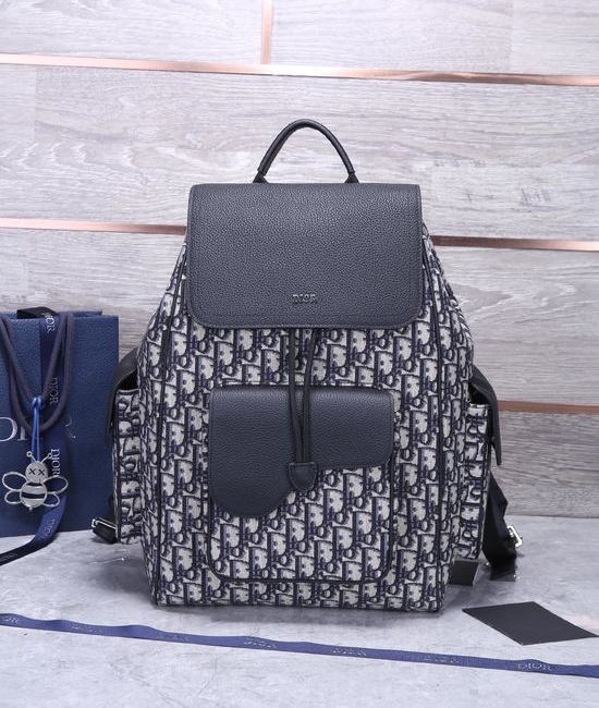 Christian Dior CD Saddle Oblique Print Backpack 880