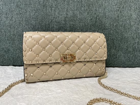 Valentino Studded Lambskin Clutch Shoulder Bag 0137