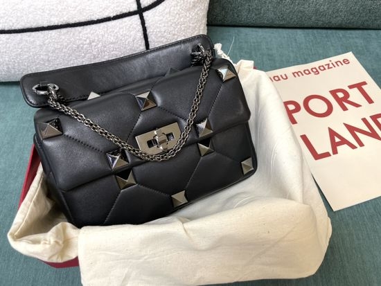 Valentino Garavani Roman Stud Nappa Leather Chain Bag 0188