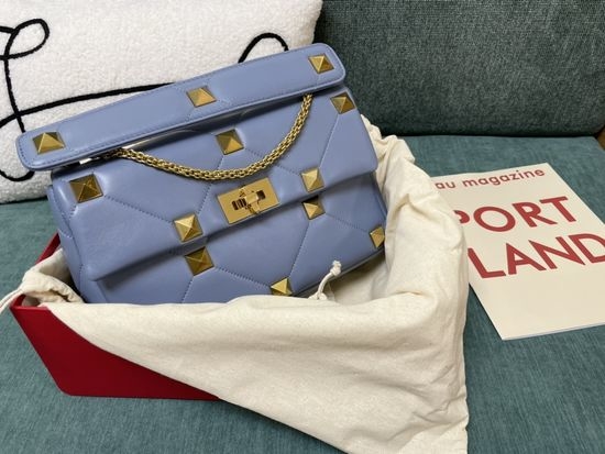 Valentino Roman Stud Napa Leather Chain Bag 0188