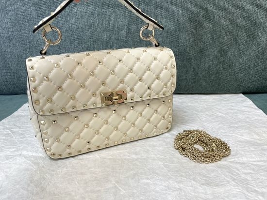 Valentino Classic Studded Lambskin Handbag 0123