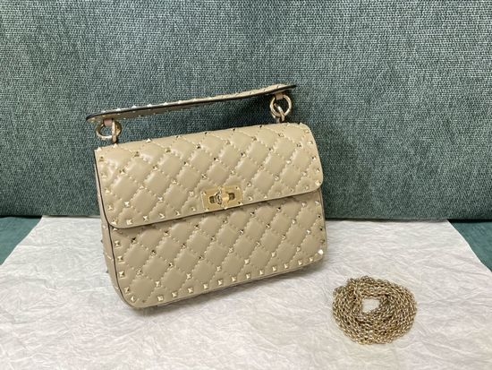 Valentino Classic Studded Lambskin Handbag 0123