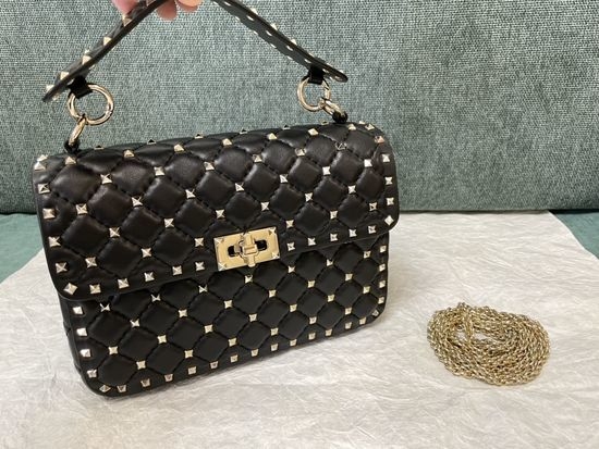 Valentino Classic Studded Lambskin Handbag 0123
