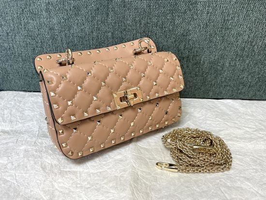 Valentino Classic Studded Lambskin Handbag 0123