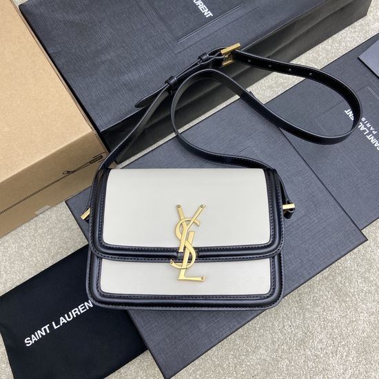 Yves Saint Laurent YSL MONOGRAM Leather Adjustable Shoulder Bag 634306