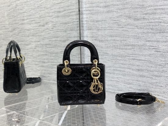 Christian Dior CD Lady Micro Patent Leather Bag 6601