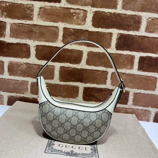 Gucci Handbag Coffee White Striped Bag 658551