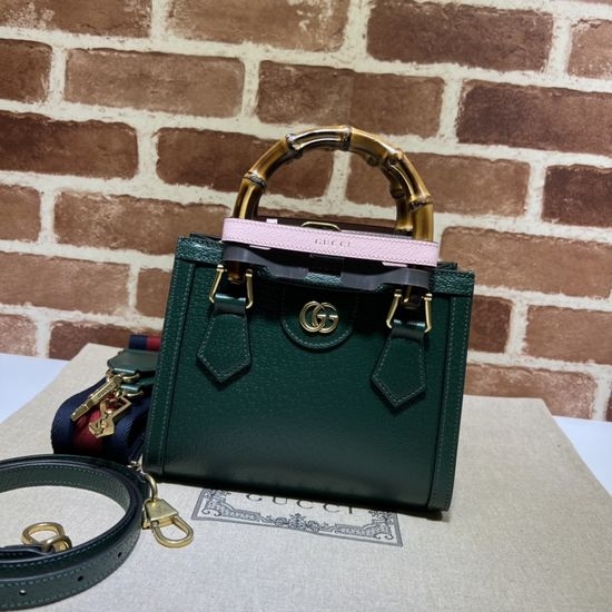 Gucci Handbag Original Leather Green 702732