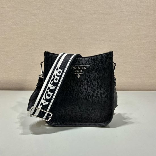 Prada Mini Leather Shoulder Bag with Dual Straps 1BH191