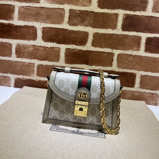 Gucci Shoulder Bag Oatmeal Leather 696180
