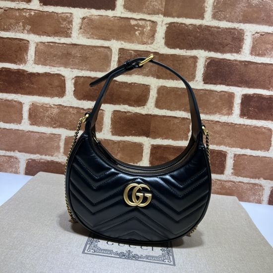 Gucci Leather Handbag Black 699514