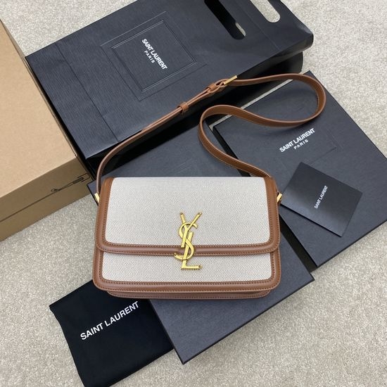 Yves Saint Laurent YSL Solferino Leather Shoulder Bag 634305