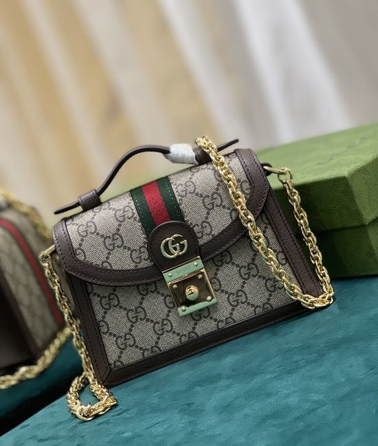 Gucci Ophidia Mini Shoulder Bag Supreme Canvas 696180