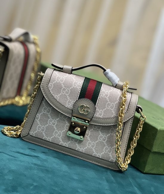 Gucci Ophidia Mini Shoulder Bag Oatmeal 696180