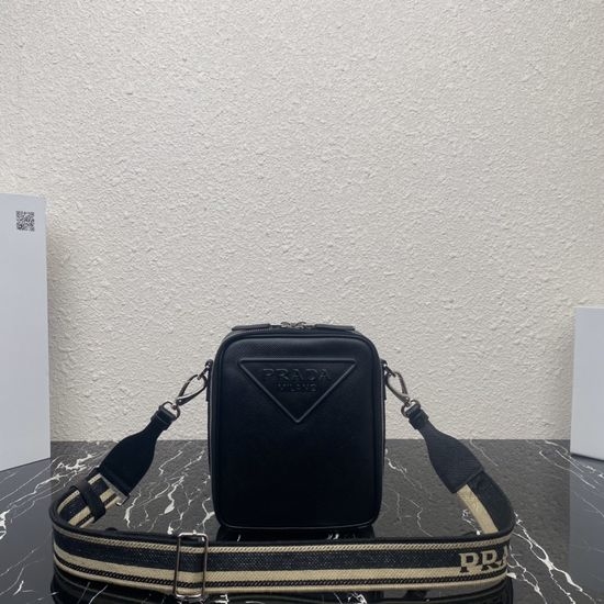 Prada Embroidered Strap Crossbody Bag 2VH154