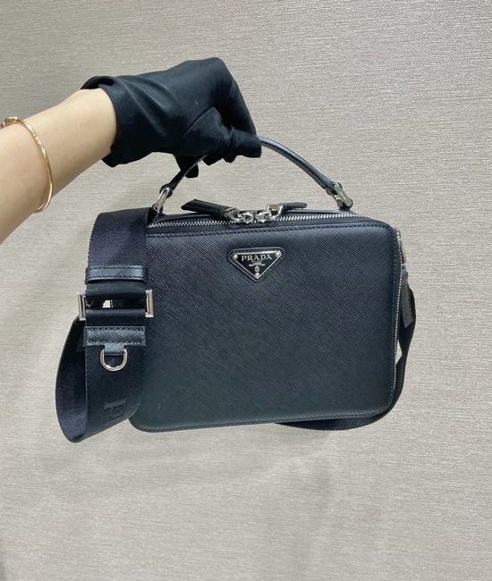 Prada Brique Saffiano Leather Handbag 2VH069
