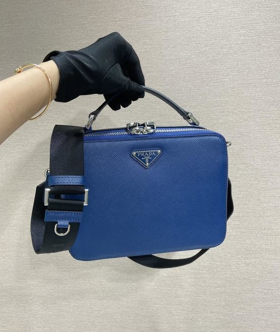 Prada Brique Saffiano Leather Handbag 2VH069