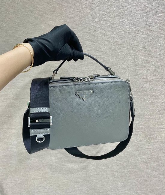 Prada Brique Saffiano Leather Handbag 2VH069