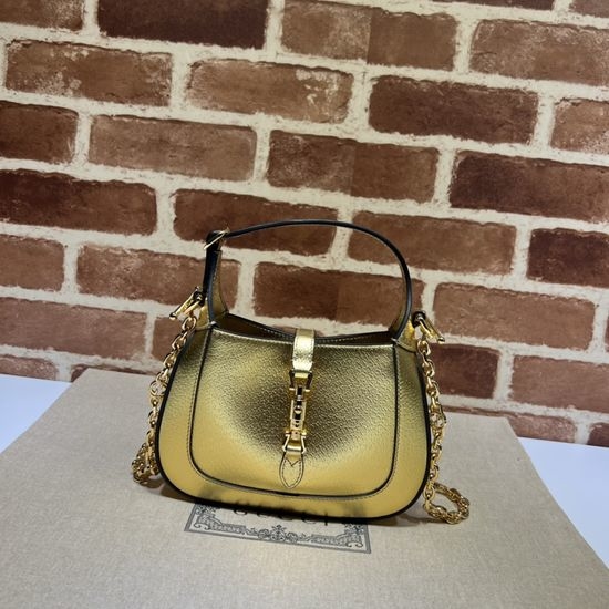Gucci Gold Pigmented Leather Crossbody Bag 675799