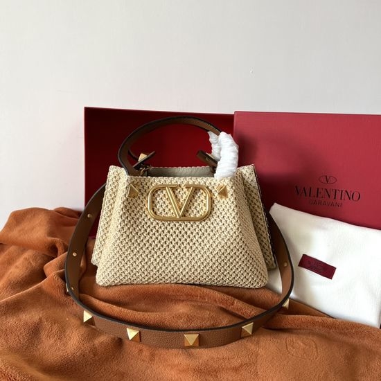 Valentino Raffia Tote Bag 22003s
