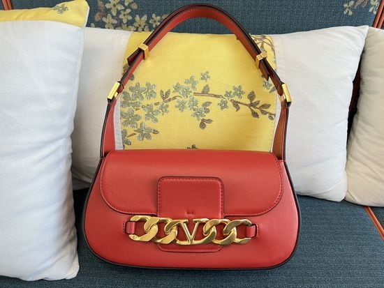 Valentino VLOGO CHAIN Calfskin Large Handbag 11885