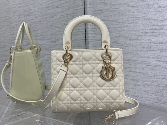 Christian Dior CD Lady Lambskin Quilted Flap Bag 6605