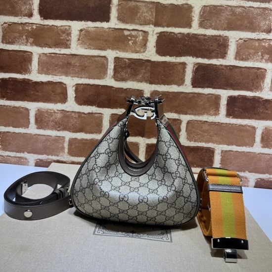 Gucci Brown Coated Canvas Bag 699409