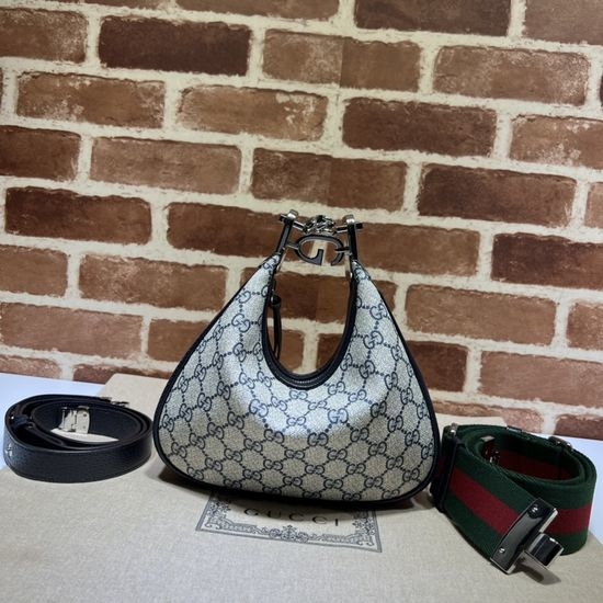 Gucci Blue Coated Canvas Bag 699409