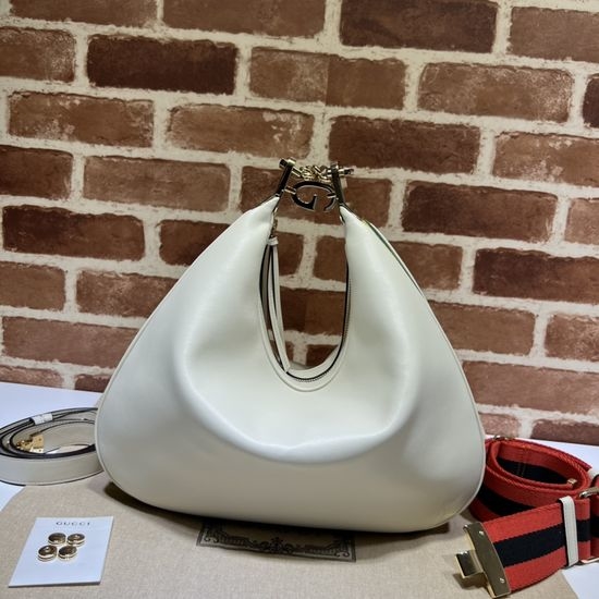 Gucci Handbag Off-white Leather 702823