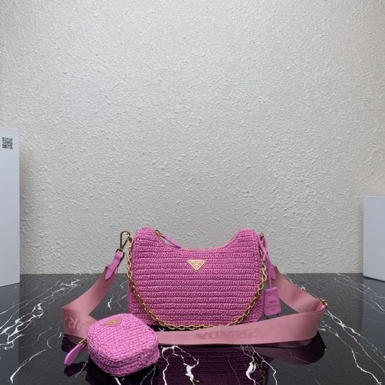 Prada Woven 3-in-1 Shoulder Bag 1BH204