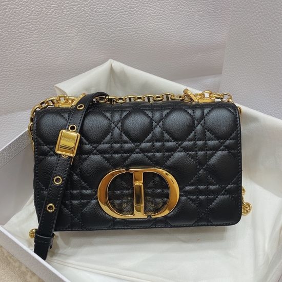 Christian Dior CD Caro Quilted Leather Chain Bag 3360