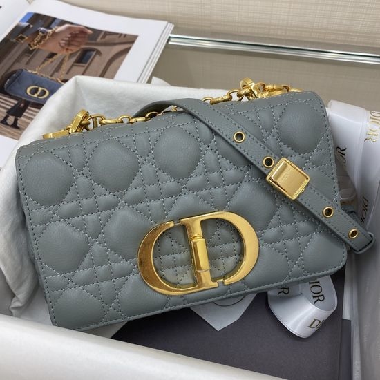 Christian Dior CD Caro Quilted Leather Chain Bag 6862