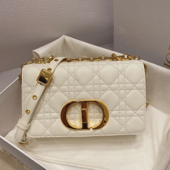 Christian Dior CD Caro Quilted Leather Chain Bag 6864