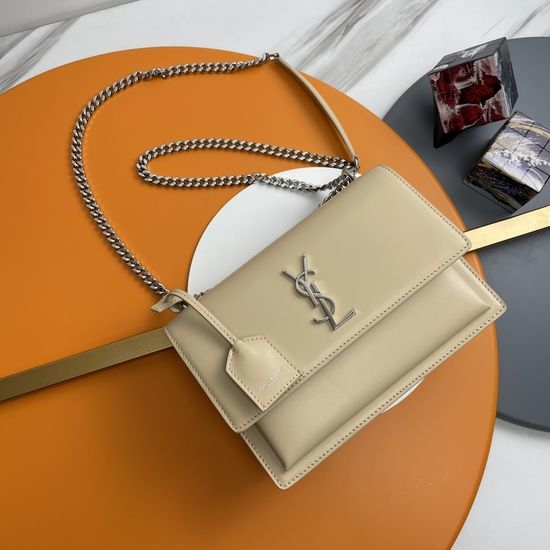 Yves Saint Laurent YSL Sunset Textured Leather Bag 442906