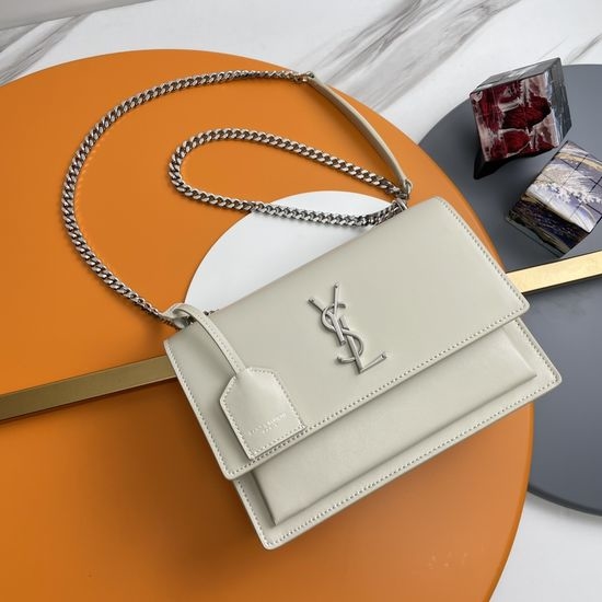 Yves Saint Laurent YSL Sunset Textured Leather Bag 442906