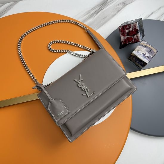 Yves Saint Laurent YSL Sunset Textured Leather Bag 442906