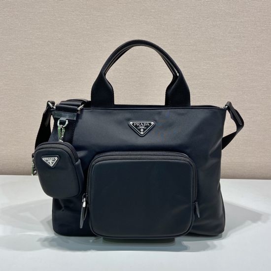 Prada Nylon Detachable Strap Tote Bag 1BG354