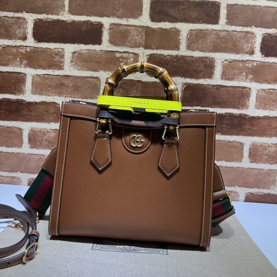 Gucci Vintage Brown Leather Tote Bag 702721
