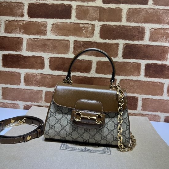 Gucci Handbag Coffee Brown 703848