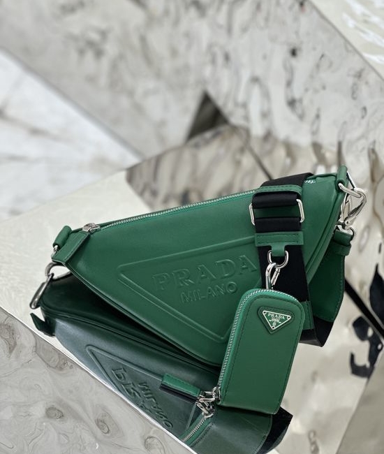 Prada Calfskin Triangle Bag 1BH190