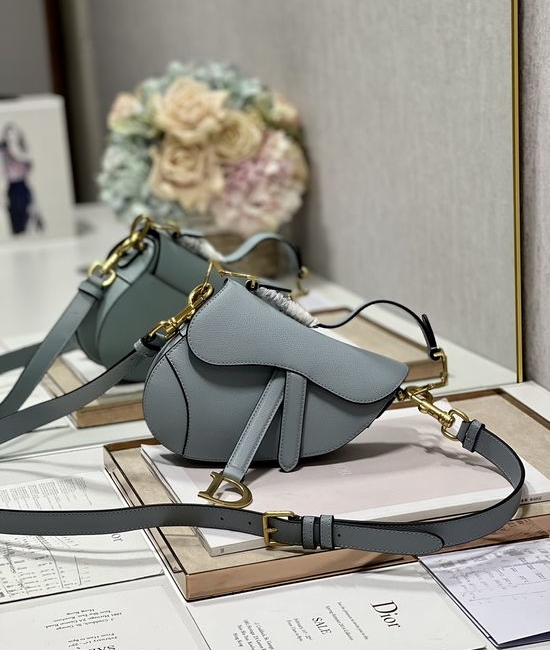 Christian Dior CD Saddle Bag with Shoulder Strap 3397